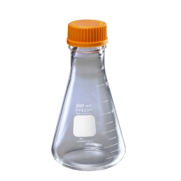 PYREX® Wide-Mouth Erlenmeyer Flasks with Screw Cap